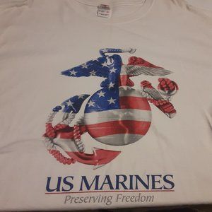 Anvil Men's US Marines SS T Shirt in Size XL